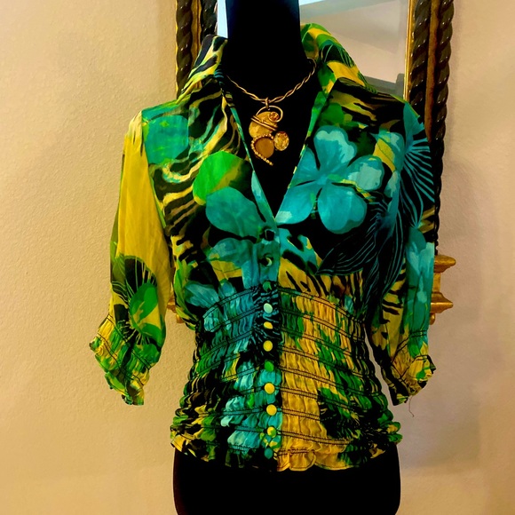 Cache Tropical Shirt Size M - Picture 1 of 7
